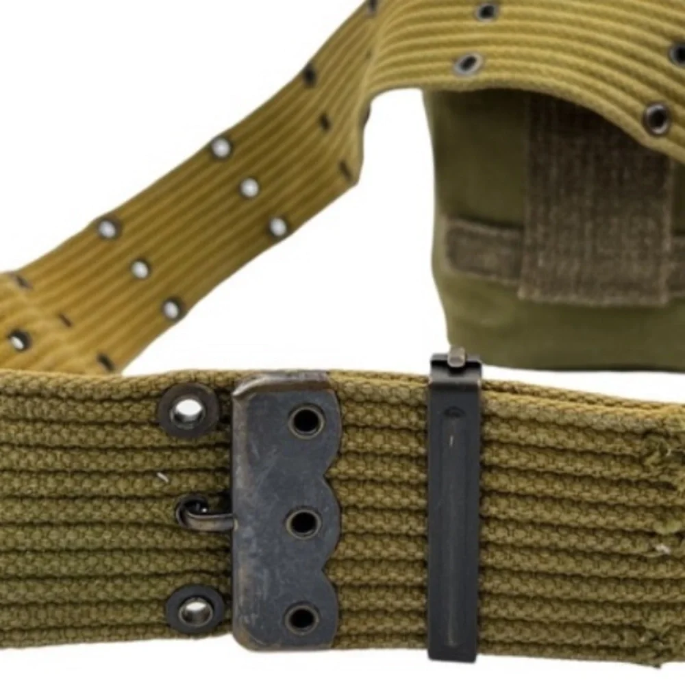 Vintage U.S. Military Henri Brun Clermont-FD Canteen and Gear Belt